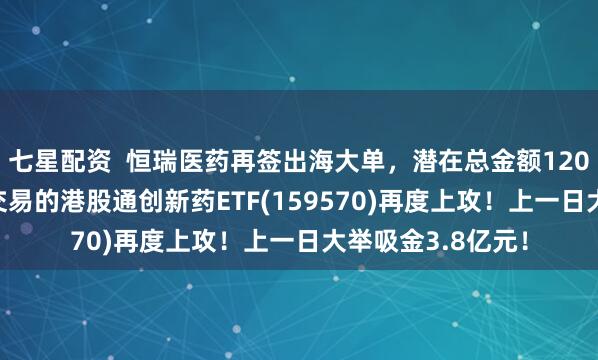 七星配资  恒瑞医药再签出海大单，潜在总金额120亿美元！可T+0交易的港股通创新药ETF(159570)再度上攻！上一日大举吸金3.8亿元！