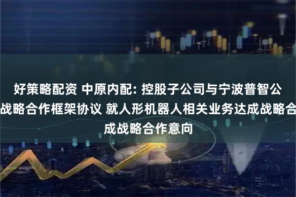 好策略配资 中原内配: 控股子公司与宁波普智公司签署战略合作框架协议 就人形机器人相关业务达成战略合作意向