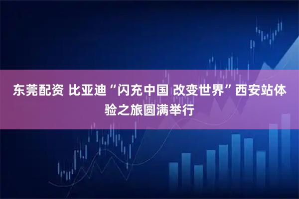 东莞配资 比亚迪“闪充中国 改变世界”西安站体验之旅圆满举行